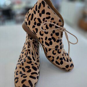 Steve Madden Leopard Booties 8/12